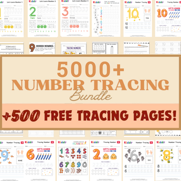 5,000+ Number Tracing & Line Practice | Early Math Handwriting Worksheets | Printable PDF