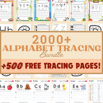 2,000+ Alphabet & Number Tracing Worksheets | Letter Recognition & Handwriting Practice | Printable PDF