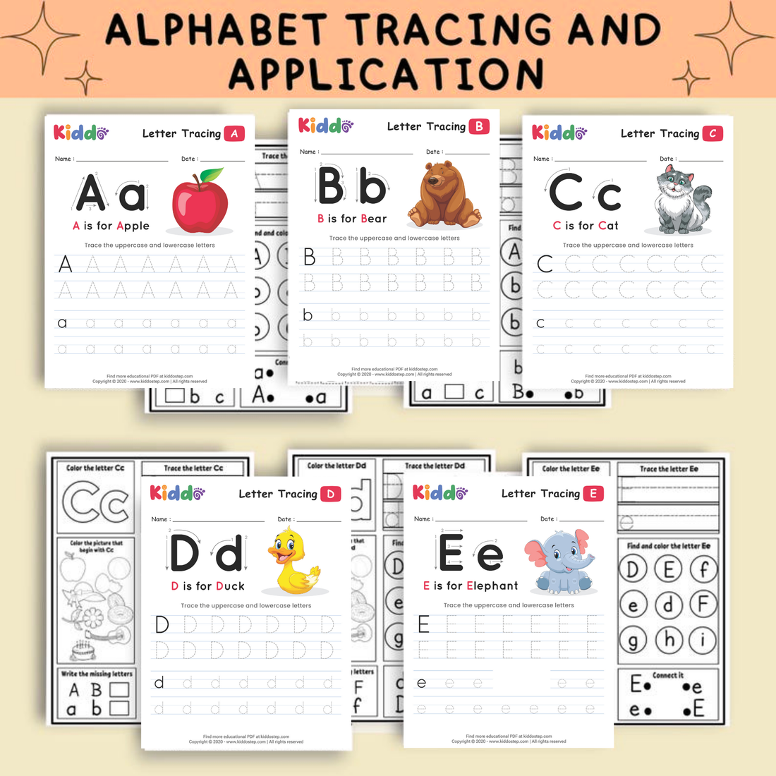 2,000+ Alphabet & Number Tracing Worksheets | Letter Recognition & Handwriting Practice | Printable PDF