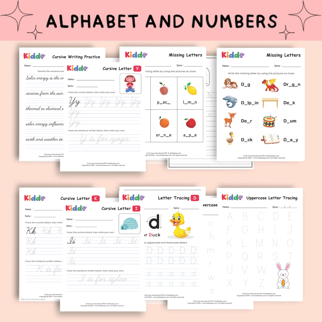 4,000+ Advanced Preschool Worksheets | Kindergarten Prep Learning Pack | Printable PDF