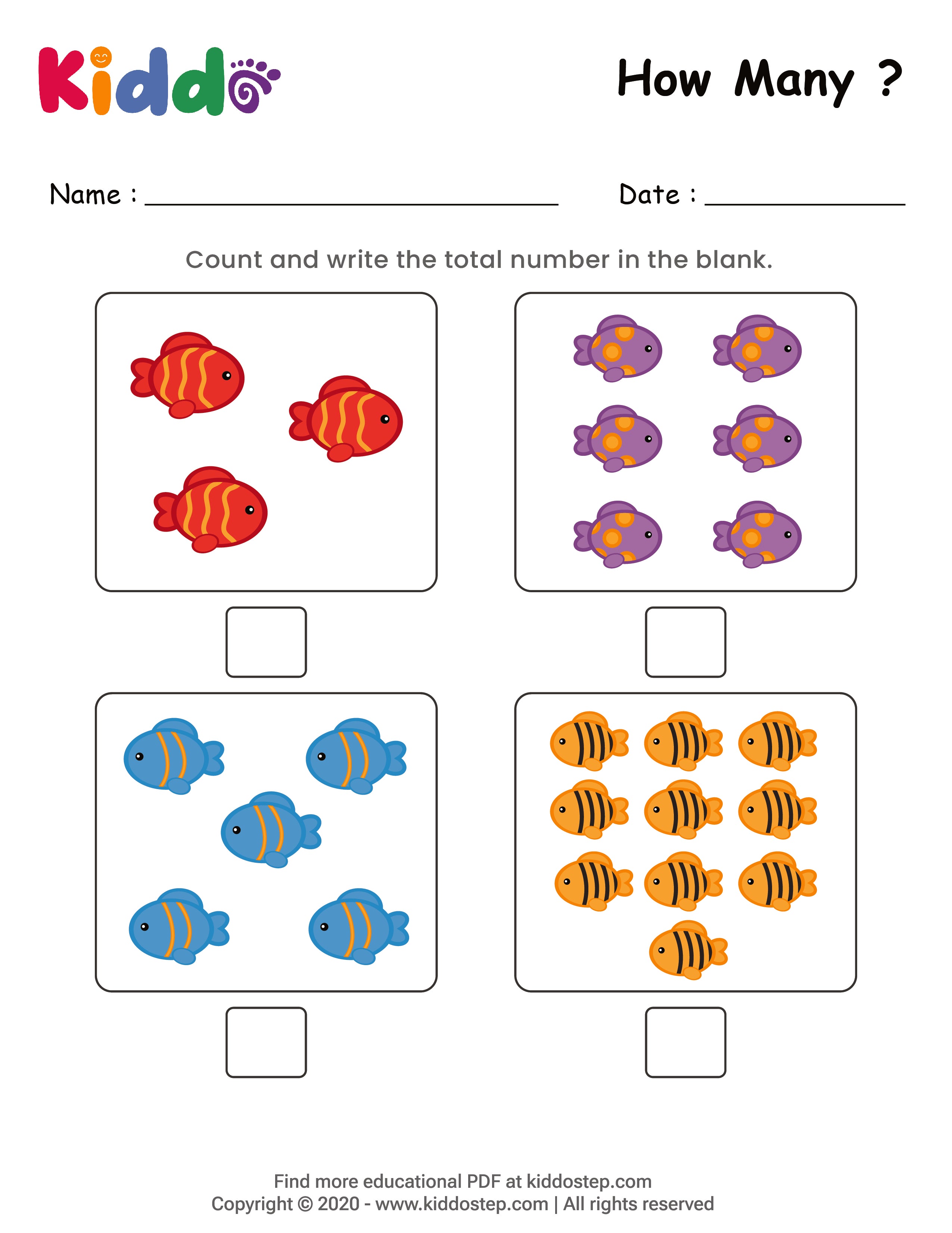 Math Counting Animals