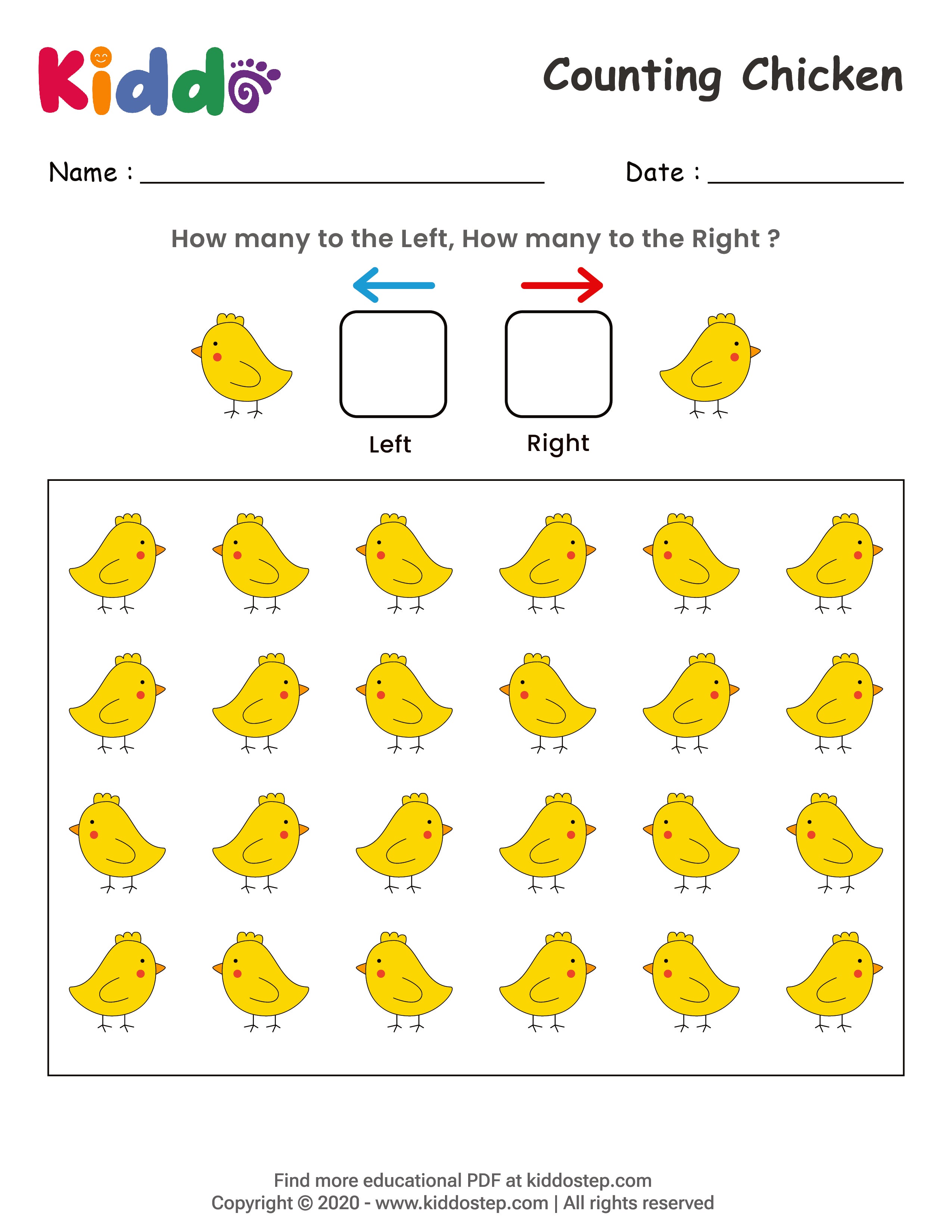 Math Counting Animals