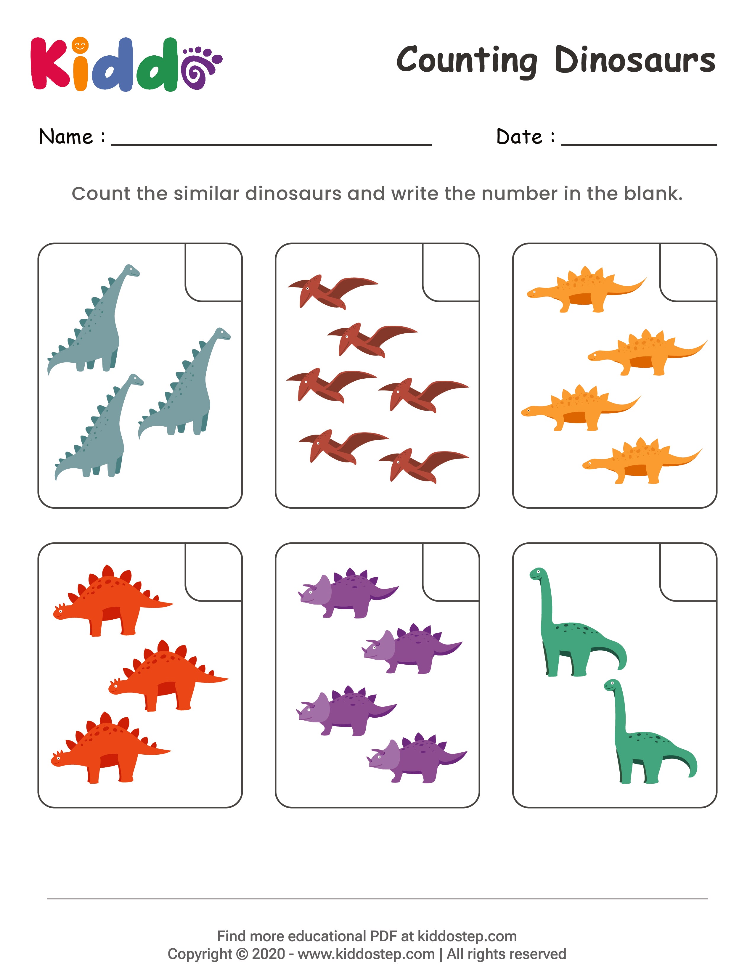 Math Counting Animals