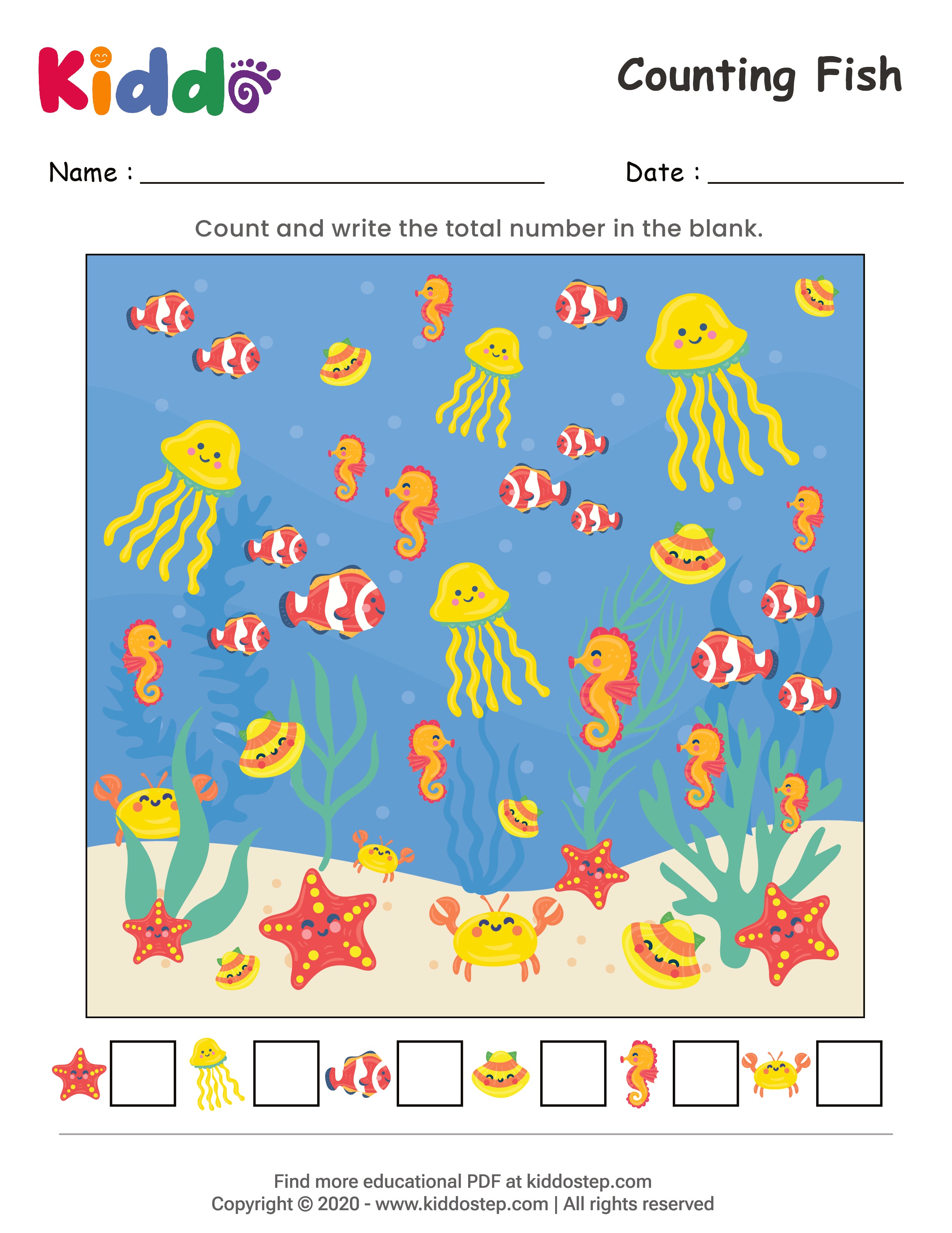 Math Counting Animals