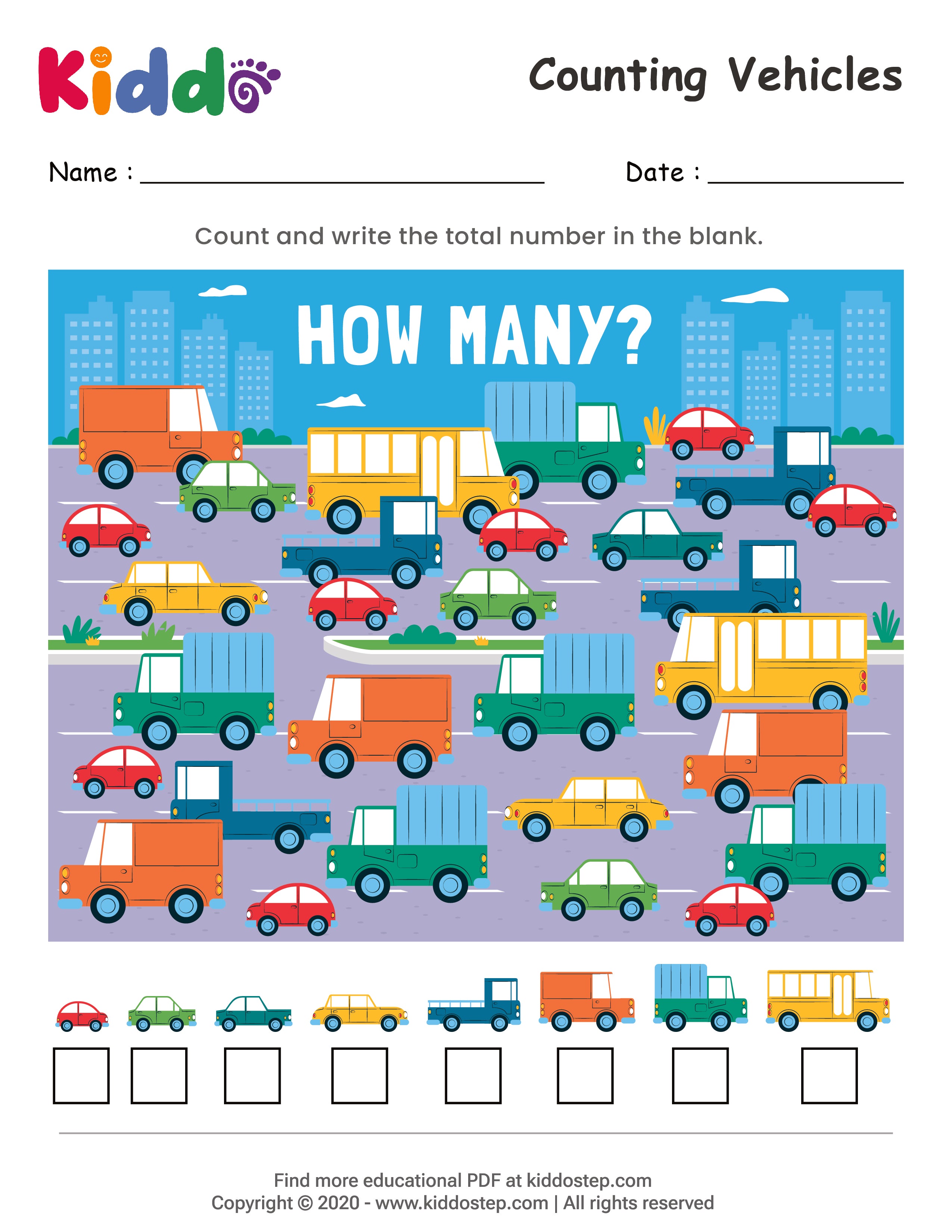 Math Counting People & Vehices